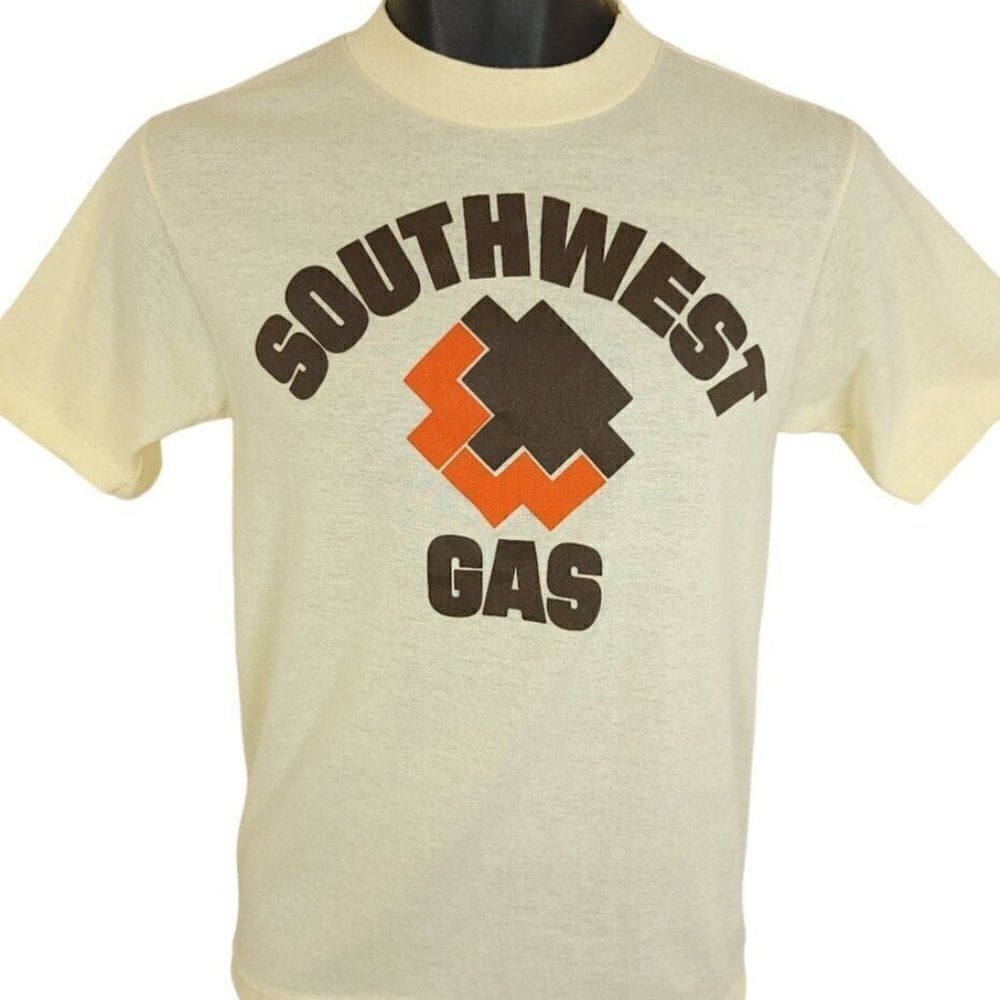 Southwest Gas T Shirt Vintage 80s Utility Company Made In USA Mens Size Small